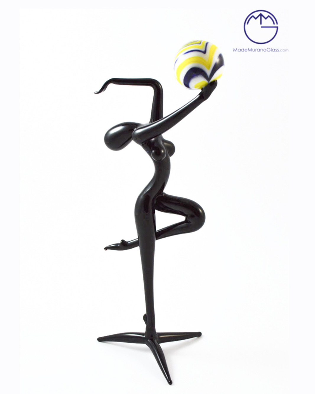 Figuur Turnster met bal – Murano kunst