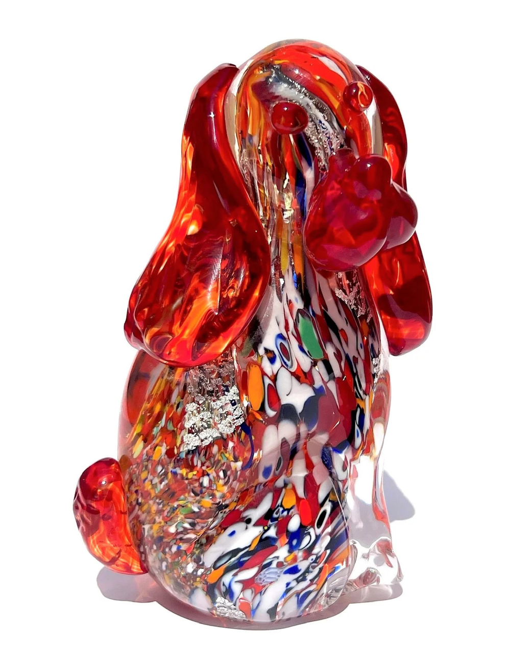 Collectie Aida Sommerso – Rode Murano glazen hond
