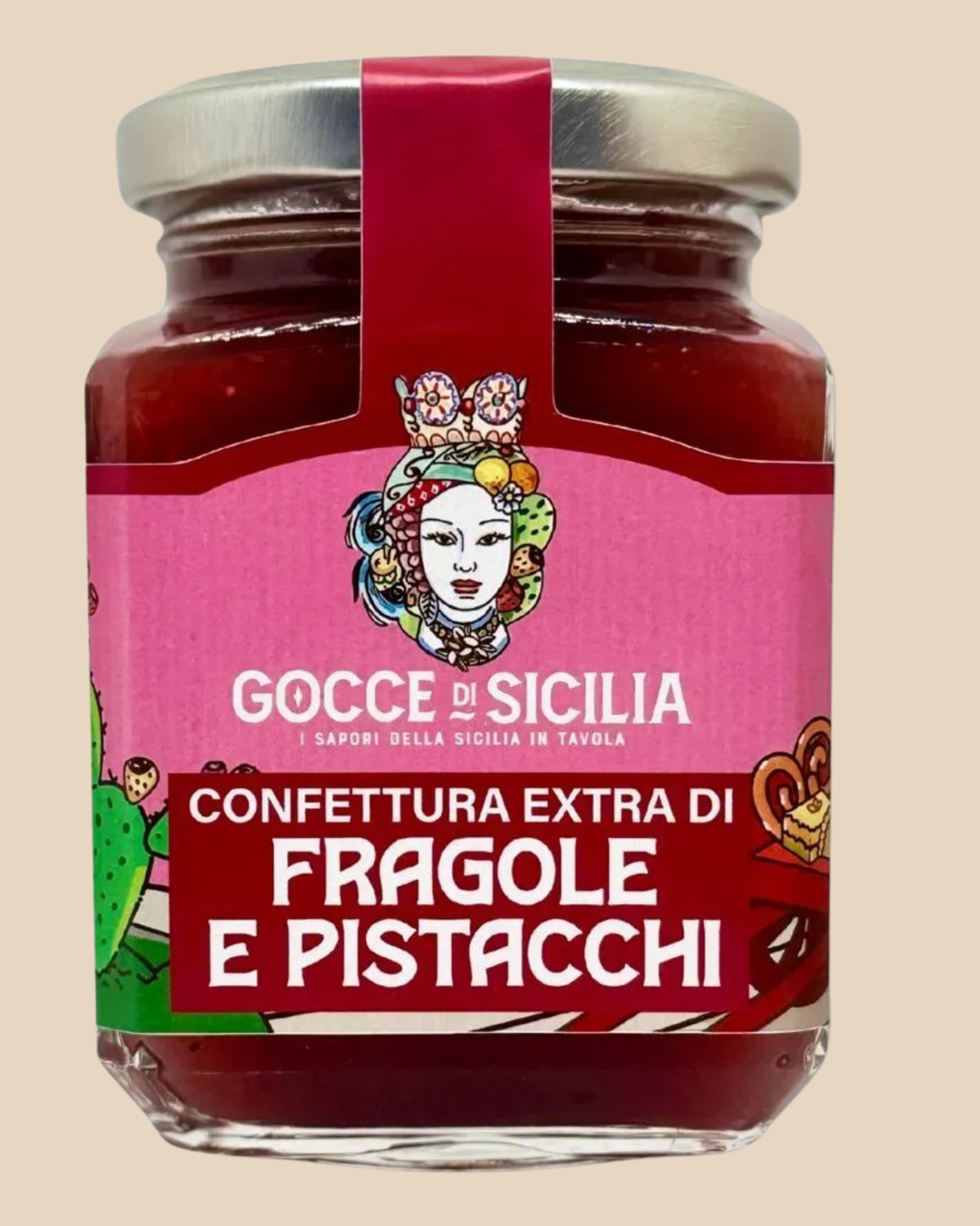 CONFETTURA EXTRA DI FRAGOLE E PISTACCHI